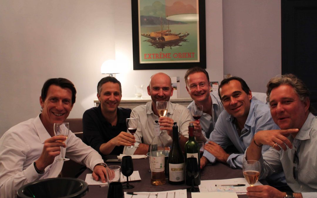 Dégustation de vins entre amis